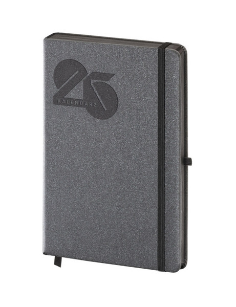 Kalendarz książkowy A5 DNS Black Antra